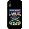 Jazz Band Bassoon Player Merch With Retr Custodia per iPhone XR Attenzione Ho il mio fagotto e non ho paura di usarlo