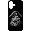 Funny Pirate Dinosaur Animal Lovers Grap Custodia per iPhone 17 Dinosauro divertente animale amante pirata T-Rex grafica estetica
