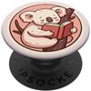 One More Chapter Studio Koala addormentato su un libro per gli amanti dei libri, lettori Kindle PopSockets PopGrip Adesivo