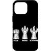 Rock Paper Scissors Funny Hand Game Men Custodia per iPhone 16 Pro Gioco a mano Rock Paper Scissors T-Rex Lover Dinosaur Humor