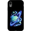 Saturn Ring Planet Celestials Ltd. Custodia per iPhone XR Illustrazione colorata dello spazio del pianeta di Saturno, anelli di Saturno