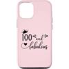Hat 100th Birthday Mug 100 & Fabulous Sh Custodia per iPhone 12/12 Pro 100 and Fabulous Women 100th Birthday Hundred & Fabulous 100