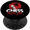 Chess Ninja Ninja degli scacchi PopSockets PopGrip Adesivo