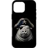 Funny Pirate Pig Animal Lovers Graphic G Custodia per iPhone 16 Pro Max Maiale divertente amante degli animali pirata maiale grafica estetica divertente