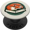 One More Chapter Studio Green Fox Addormentato su un libro per gli amanti dei libri, lettori Kindle PopSockets PopGrip Adesivo