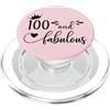 Hat 100th Birthday Mug 100 & Fabulous Sh 100 and Fabulous Women 100th Birthday Hundred & Fabulous 100 PopSockets PopGrip per MagSafe