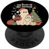 Halloween in October Divertente fantasma di Natale Halloween Il mio cervello al momento PopSockets PopGrip Adesivo
