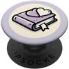 One More Chapter Studio Libro di lavanda con un segnalibro a cuore per gli amanti dei libri PopSockets PopGrip Adesivo