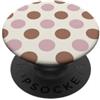 Coquette Aesthetic Apparel Co. Moka Mousse Crema Mauve Polka Dots Coquette Core Pattern PopSockets PopGrip Adesivo