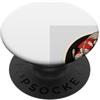 Wave Block Studio Vermilion Koi Fish Circle - Blocco di legno giapponese PopSockets PopGrip Adesivo