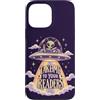 Book Nook Corner Custodia per iPhone 13 Pro Max Alien Reading Book Lover Funny Space Reader