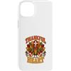 Thankful Heart Harvest Custodia per iPhone 14 Plus Ringraziamento Cristiano Croce Turchia Cuore Grato
