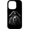 Funny Pirate Bear Animal Lovers Graphic Custodia per iPhone 14 Pro Orso divertente animale amante pirata orso grafica estetica