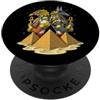 Ancient Egyptian Mythology Gods Divinità Egizie Anubis Horus Ra Piramidi Egizie Mitologia PopSockets PopGrip Adesivo