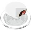 Wave Block Studio Vermilion Koi Fish Circle - Blocco di legno giapponese PopSockets PopGrip per MagSafe