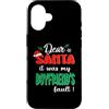 Dear Santa My Boyfriend Family Matching Custodia per iPhone 16 Dear Santa It Was My Boyfriend's Fault Family Christmas