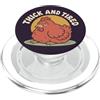 Chicken Coop Humor Divertente gallina contadino di pollo e umorismo stanco PopSockets PopGrip per MagSafe