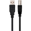Ewent Cavo USB 2.0 A a B Maschio/Maschio 3 Metri, Velocità fino a 480 Mbps, Doppia Schermatura e Conduttori in Rame, Cavo per Stampanti, Scanner, Hub USB, DAC Audio e Dispositivi USB Tipo B, Nero