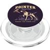 Paws & Trails Vintage Pointer Bird Caccia Cane Dove Gli Uccelli Volano PopSockets PopGrip per MagSafe