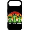 Rock Paper Scissors Funny Hand Game Men Custodia per iPhone Air Gioco a mano Rock Paper Scissors T-Rex Lover Dinosaur Humor