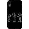Rock Paper Scissors Funny Hand Game Men Custodia per iPhone XR Umorismo del gioco a mano Rock Paper Scissors Chicken Lover