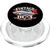 Vintage DC-3 Airplane Classic Aviation H Vintage Douglas DC-3 Classic Elica Aereo Aviazione PopSockets PopGrip per MagSafe
