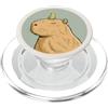 Pocket Menagerie Studio Verde Sleepy Capybara divertente animale per gli amanti degli animali, bambini PopSockets PopGrip per MagSafe