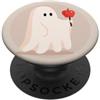Little Boo Studio Fantasma con un Candy Apple Kawaii per gli amanti di Halloween PopSockets PopGrip Adesivo