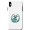 Cozy Wildlife Art Designs Custodia per iPhone X/XS Marsupiale Elegante Eucalipto Fiori Prato Art
