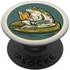 One More Chapter Studio Rana lettura su un Lilypad per gli amanti dei libri, lettori Kindle PopSockets PopGrip Adesivo