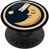 Small Sky Studio Luna crescente addormentata celeste per gli amanti della luna, osservatori di stelle PopSockets PopGrip Adesivo
