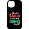 Dear Santa My Grandma Family Matching Ch Custodia per iPhone 15 Dear Santa It Was My Grandma's Fault Family Christmas