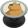Pocket Menagerie Studio Tan Sleepy Capybara divertente animale per gli amanti degli animali, bambini PopSockets PopGrip Adesivo