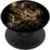 Paws & Trails Puntatore tedesco a pelo corto da caccia cane montagna luna PopSockets PopGrip Adesivo