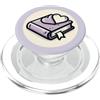 One More Chapter Studio Libro di lavanda con un segnalibro a cuore per gli amanti dei libri PopSockets PopGrip per MagSafe