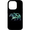 SHAPED STATES America USA ALASKA Custodia per iPhone 14 Pro ALASKA Orso polare con aurora boreale