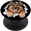 4GermanShepherdLovers Divertente pastore tedesco che sbircia carino amante dei cani mamma papà PopSockets PopGrip Adesivo