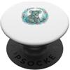 Cozy Wildlife Art Designs Marsupiale Elegante Eucalipto Fiori Prato Art PopSockets PopGrip Adesivo
