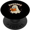 Cute Boo Ghost book lover Librarian gift Booooks Cute ghost Halloween teacher librarian men Women PopSockets PopGrip Adesivo