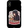 I Prefer Anime Funny Antisocial Girl Pro Custodia per iPhone X/XS Preferisco Anime Divertente Antisociale Ragazza Ramen Amante Giapponese
