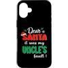 Dear Santa My Uncle Family Matching Chri Custodia per iPhone 16 Plus Dear Santa It Was My Uncle's Fault Family Matching Christmas