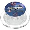 Ghostbusters Ecto 1 Car 1984 80s Titolo Film Mezzitoni Testo PopSockets PopGrip per MagSafe