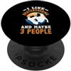 Skateboarder Skateboarding Skater Street Mi piace lo skateboard e forse tre persone citazione divertente PopSockets PopGrip Adesivo