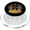 Ancient Egyptian Mythology Pyramids Divinità Egizie Anubis Horus Ra Piramidi Egizie Mitologia PopSockets PopGrip per MagSafe