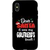 Dear Santa My Girlfriend Family Matching Custodia per iPhone X/XS Dear Santa It Was My Girlfriend's Fault Family Christmas