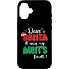 Dear Santa My Aunt Family Matching Chris Custodia per iPhone 16 Dear Santa It Was My Aunt's Fault Family Matching Christmas