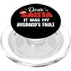 Dear Santa Funny Christmas Xmas Dear Santa It Was My Husband's Fault Funny Christmas Xmas PopSockets PopGrip per MagSafe