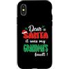 Dear Santa My Grandma Family Matching Ch Custodia per iPhone X/XS Dear Santa It Was My Grandma's Fault Family Christmas