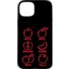 Apple Lover Gifts Merch & Apparel Custodia per iPhone 15 Plus Carino Mele Disegnate A Mano Multilingue