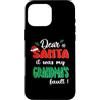 Dear Santa My Grandma Family Matching Ch Custodia per iPhone 16 Pro Max Dear Santa It Was My Grandma's Fault Family Christmas